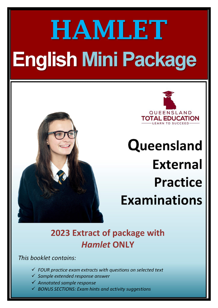 E OPTION 3: HAMLET Mini Package Selected texts : English Practice External Exam extracts