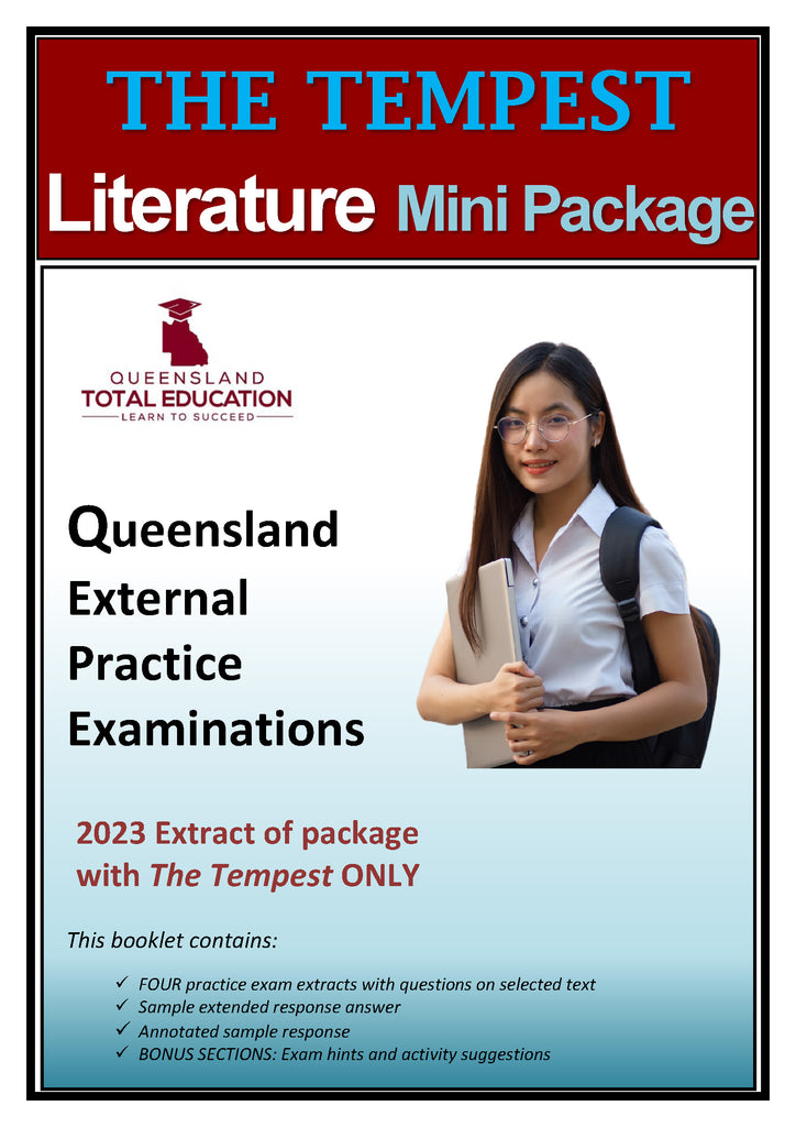 L OPTION 3: THE TEMPEST Mini Package Selected texts : Literature Practice External Exam extracts