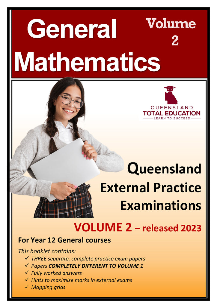 Vol 2 General Mathematics Practice External Exams Package | Queensland ...