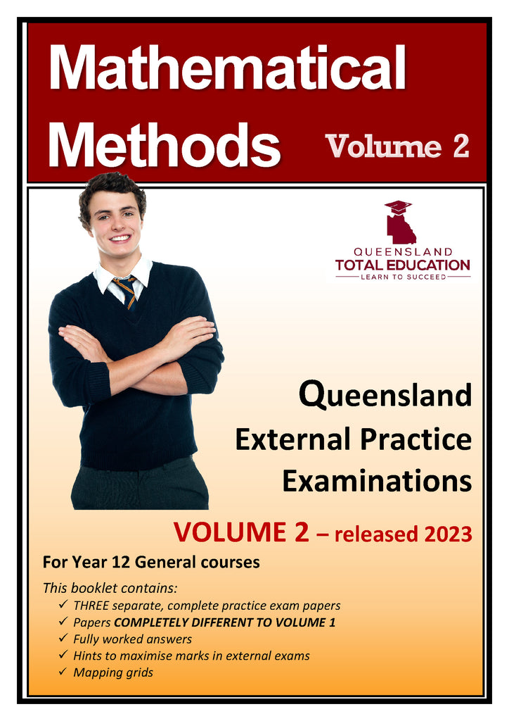Vol 2 Mathematical Methods Practice External Exams Package | Queensland ...