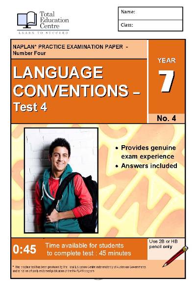 Yr 7 Language Conventions Test 4